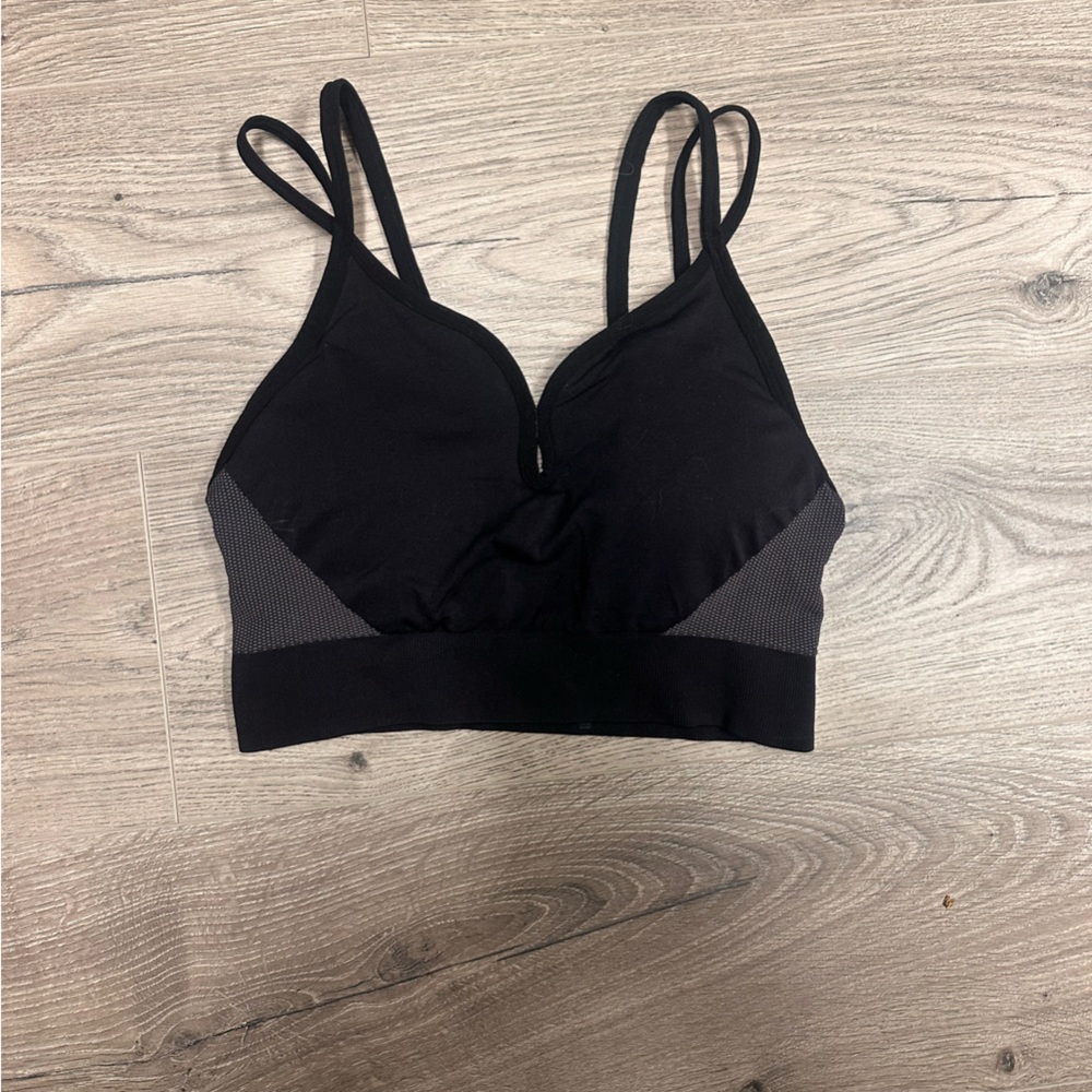 Zella Black and Gray Sports Bra